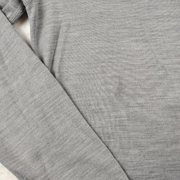 Smartwool Merino Blend Sport Shirt Mens Sz Small Gray Long Sleeve - Picture 3 of 9
